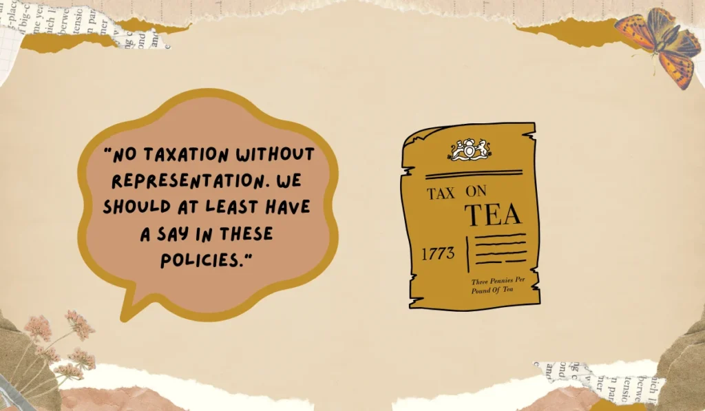 no taxation without representation meaning