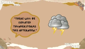 isolated thunderstorms meaning